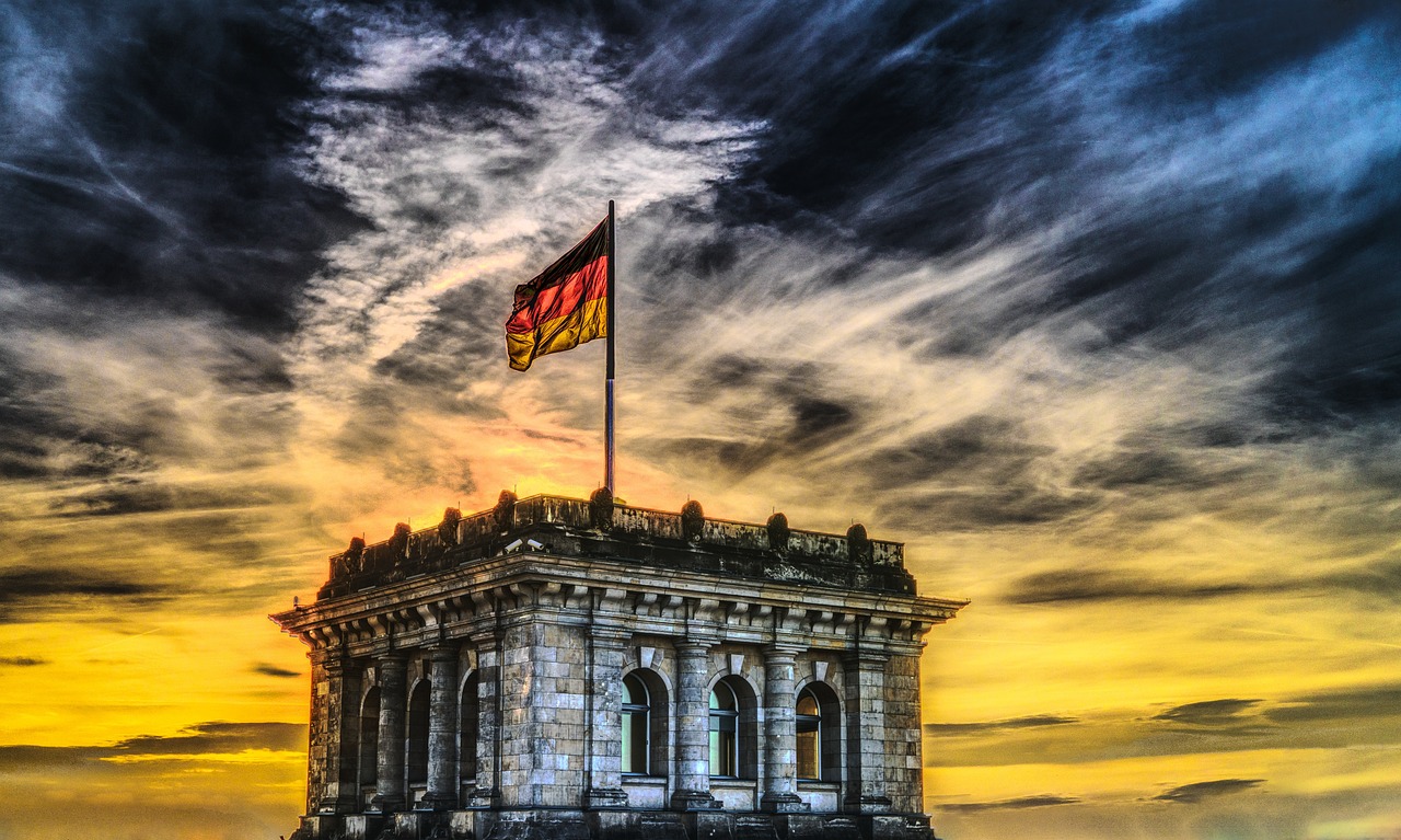 bundestag, german flag, parliament