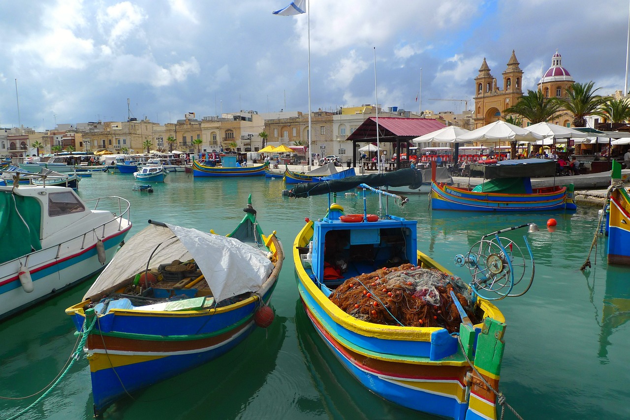 fishing boat, picturesque, port