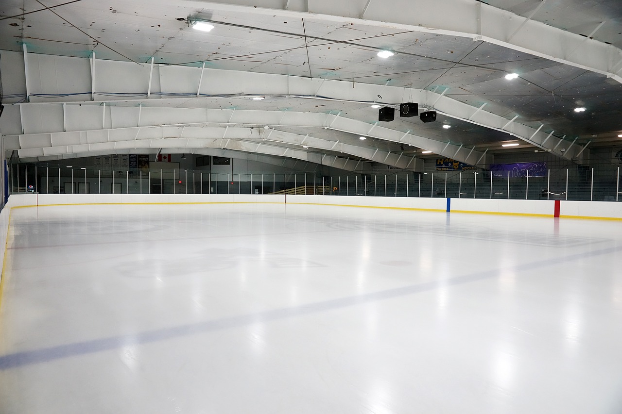 indoors, empty, hockey