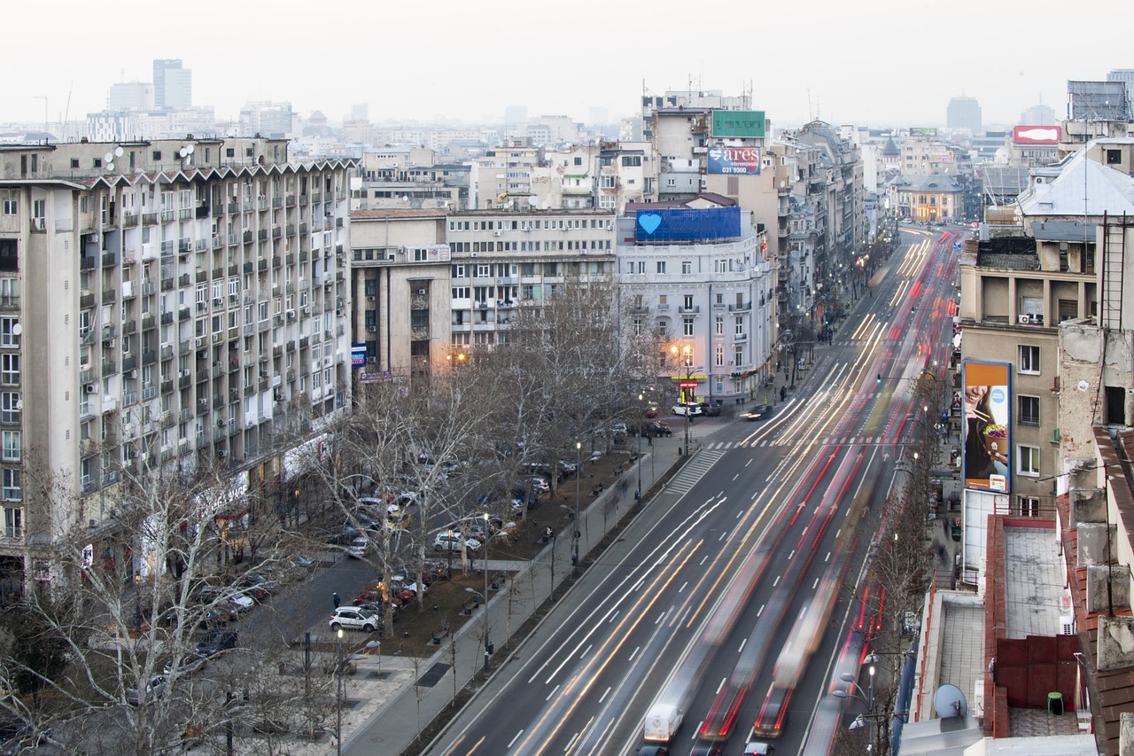 bucharest, night, romania