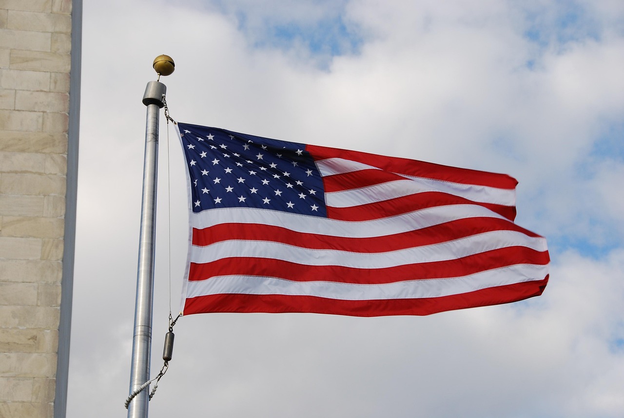 flag, united states, america, washington